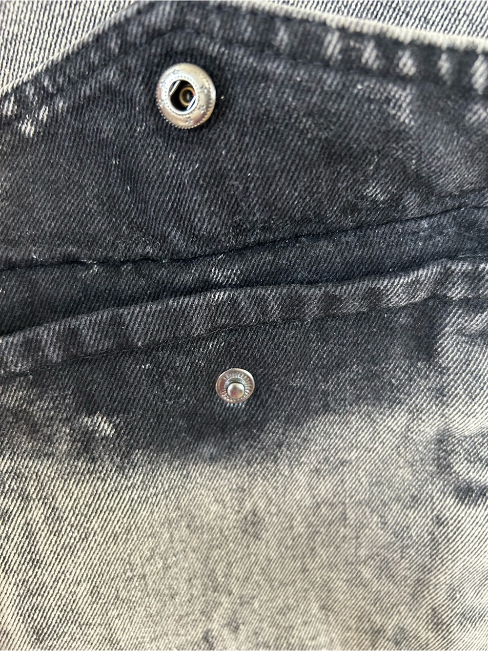 Fashion Nova Washed Gray Cropped Hooded Denim Jacket - Picture 5 of 10